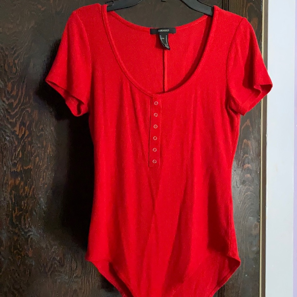Red bodysuit